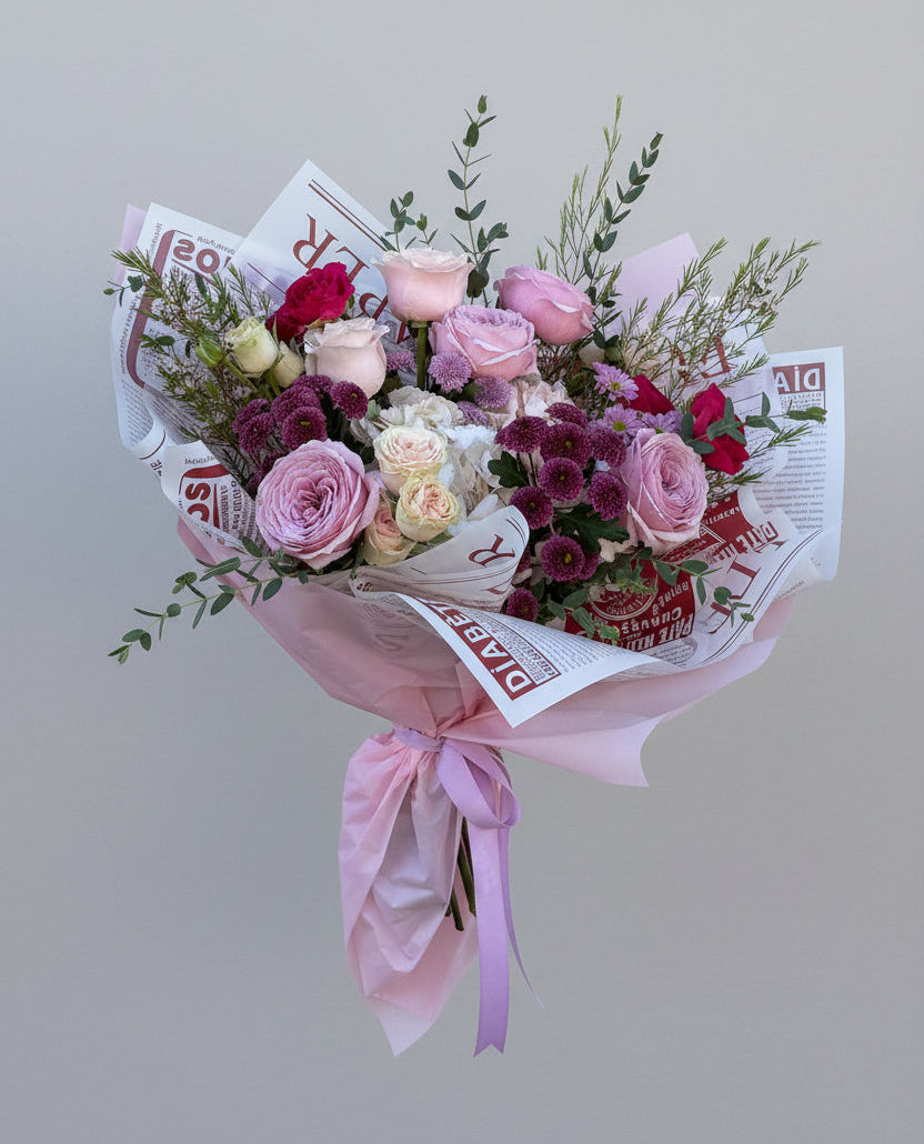 Blush & Berry Garden Bouquet