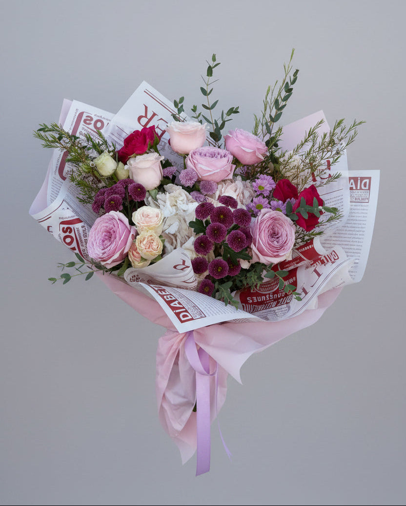 Blush & Berry Garden Bouquet