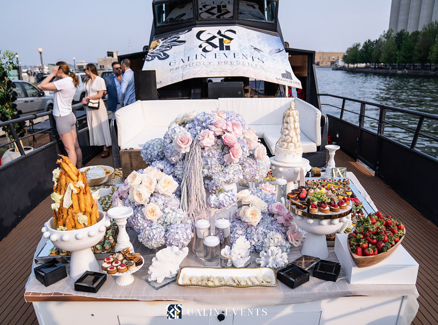 Stylish outdoor yacht event decorated with bespoke florals – Toronto