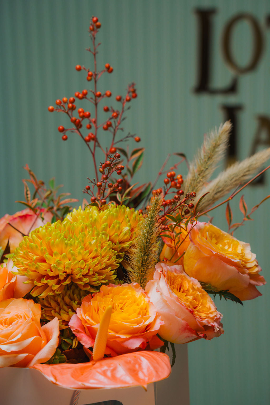 Golden Ember Bouquet | Luxury Orange Flower Bouquet in Aurora