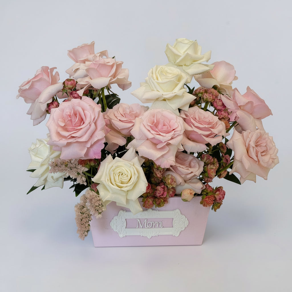Blush Garden “Mom” Flower Box