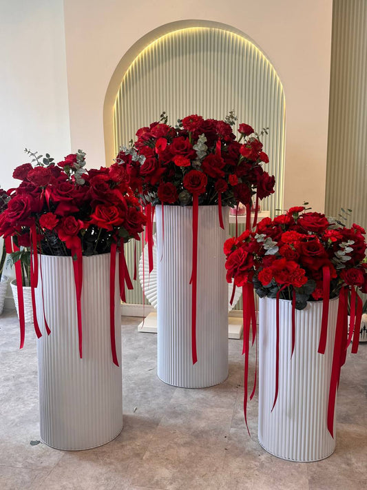 Luxury Grand Rose Pedestal | Huge Box Arrangements | Event Floral Decor